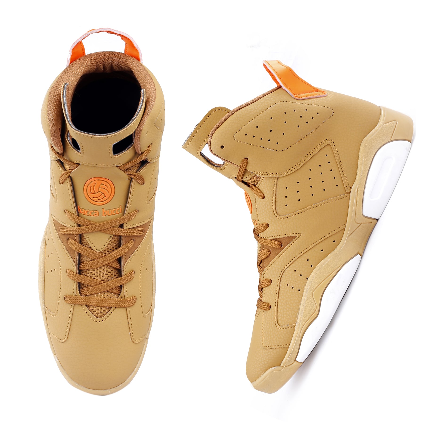 Bacca Bucci STUNNER Hi-top Streetwear Fashion Sneakers with 360 degree Cushioning and PU Moulded Mid-sole