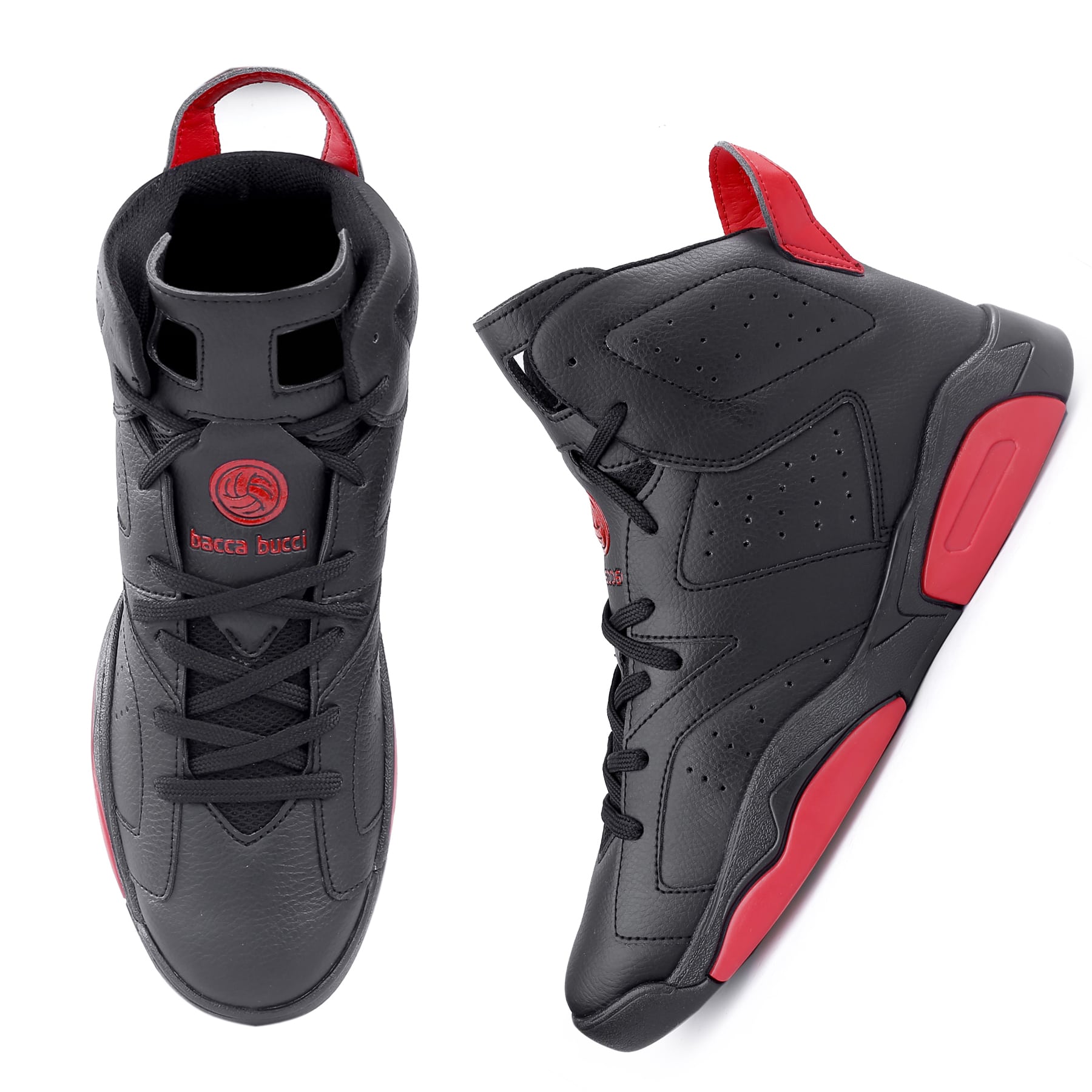 Bacca Bucci STUNNER Hi-top Streetwear Fashion Sneakers with 360 degree Cushioning and PU Moulded Mid-sole