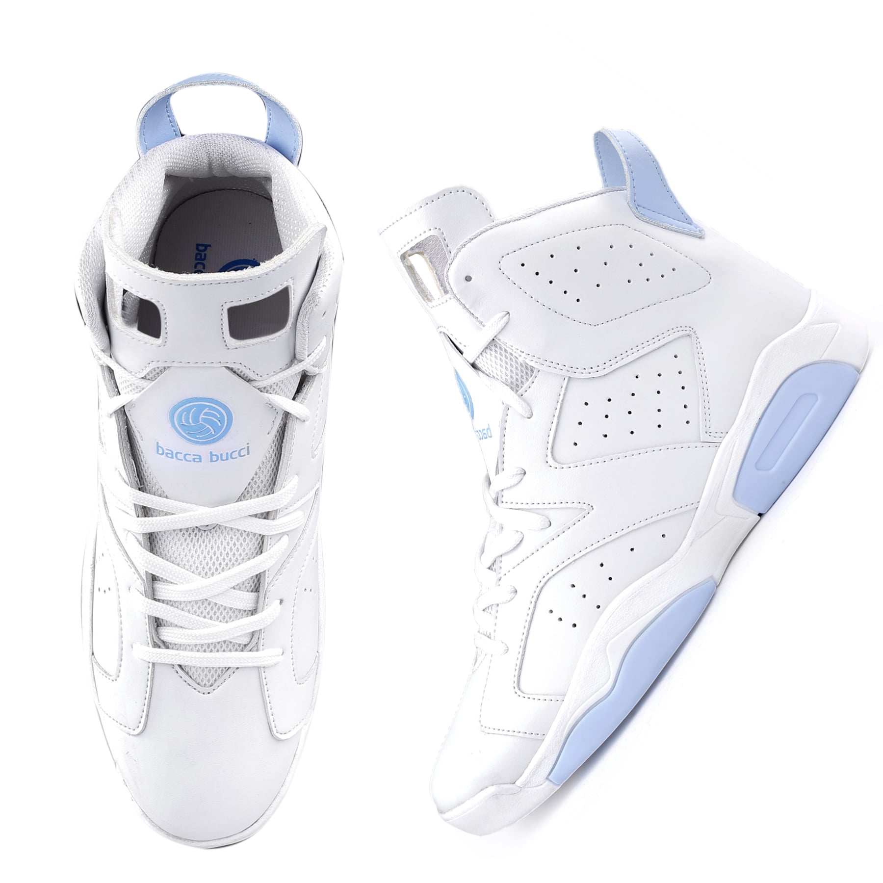 Bacca Bucci STUNNER Hi-top Streetwear Fashion Sneakers with 360 degree Cushioning and PU Moulded Mid-sole