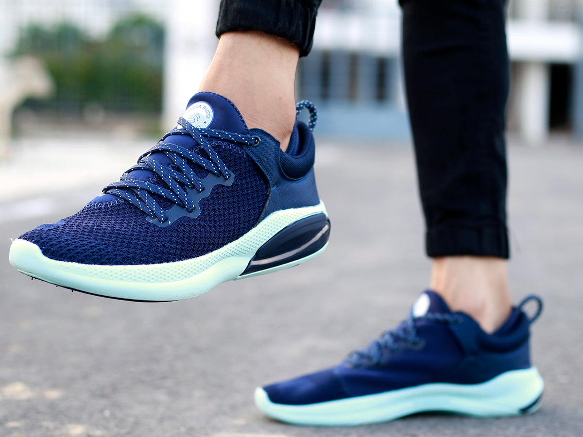 memory foam shoes, memory foam sports shoes, running shoe for men, running shoes, blue running shoes for men