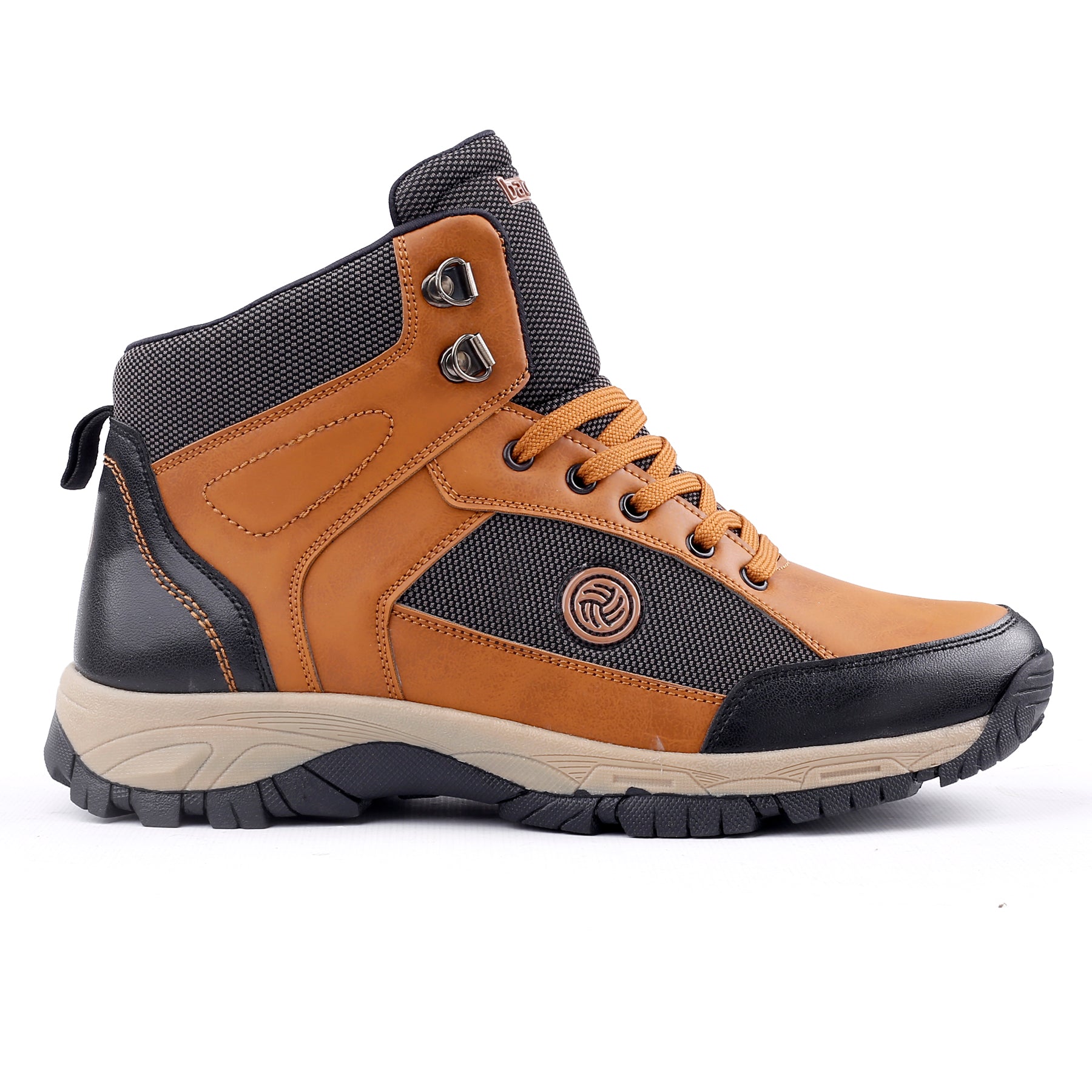 Bacca Bucci Men's HIKE 5-Eye Moto-Inspired Light-Weighted Mountaineering Backpacking Trekking & Hiking Boots