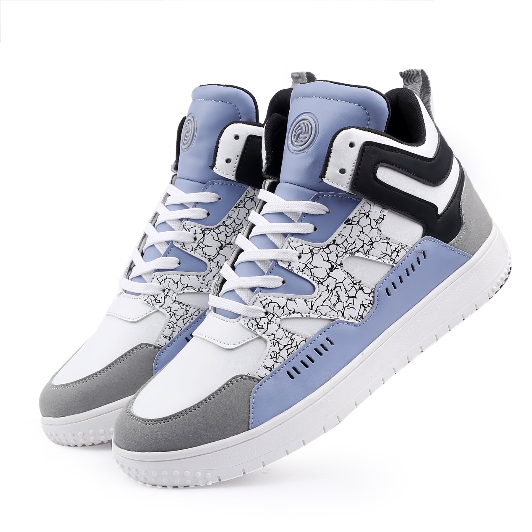 Bacca Bucci JOLLY Men's Fashion Mid-Top Sneakers Street Wear Shoes with Flat Rubber Outsole