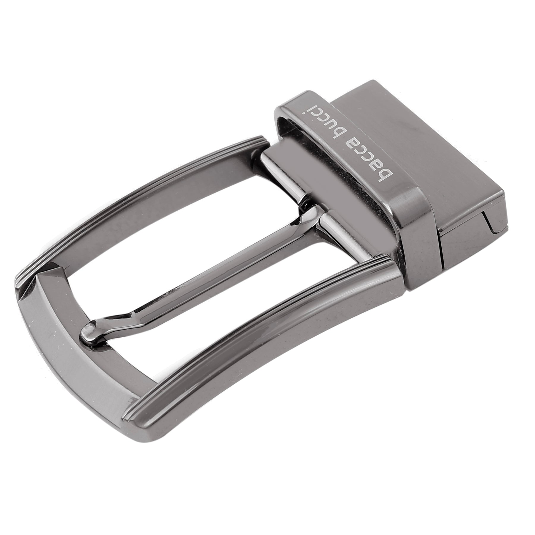 Bacca Bucci 35 MM Nickle free Reversible Clamp Belt Buckle with Branding (Buckle only)