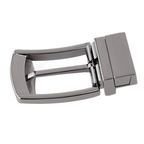 Bacca Bucci 35 MM Nickle free Reversible Clamp Belt Buckle with Branding (Buckle only)