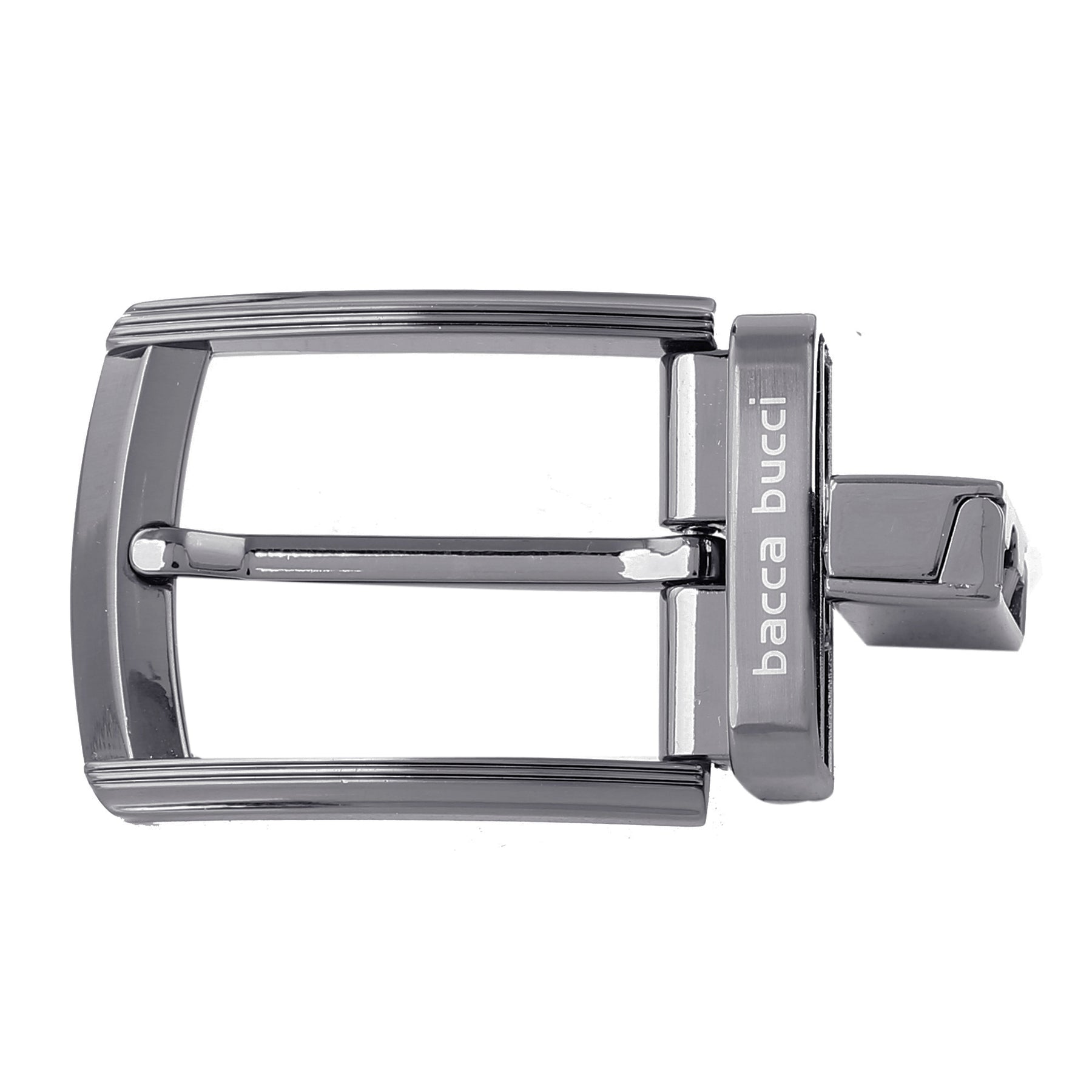 Bacca Bucci 35 MM Nickle free Reversible Clamp Belt Buckle with Branding (Buckle only)