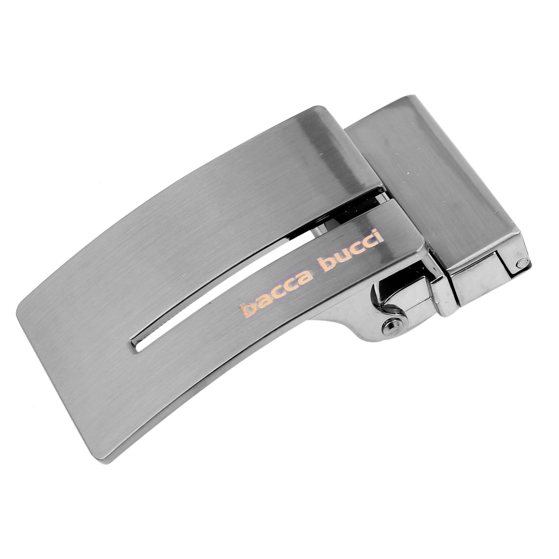 Bacca Bucci 35 MM Nickle Free Reversible-Clamp Belt Buckle with Branding (Buckle only)