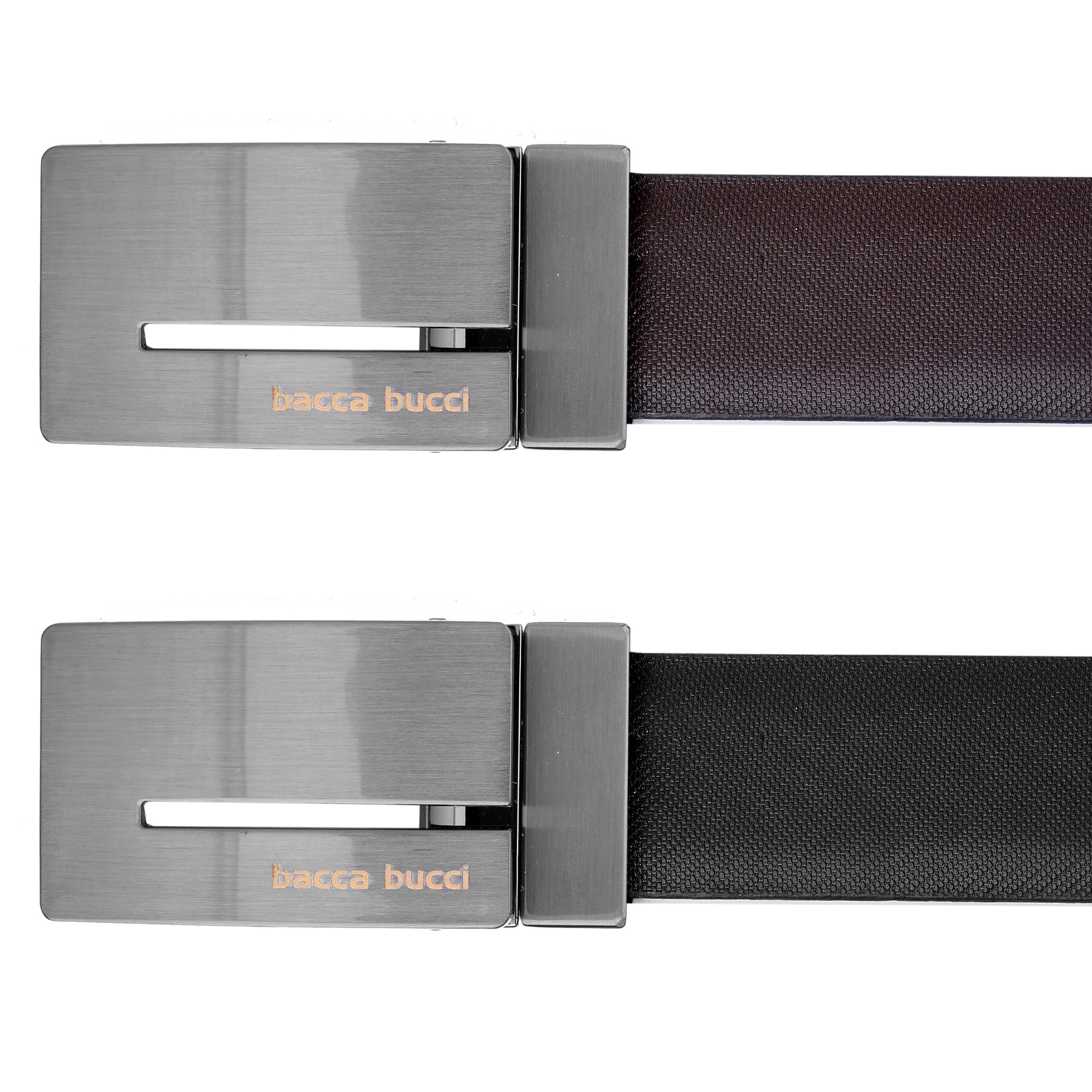 Bacca Bucci 35 MM Nickle Free Reversible-Clamp Belt Buckle with Branding (Buckle only)