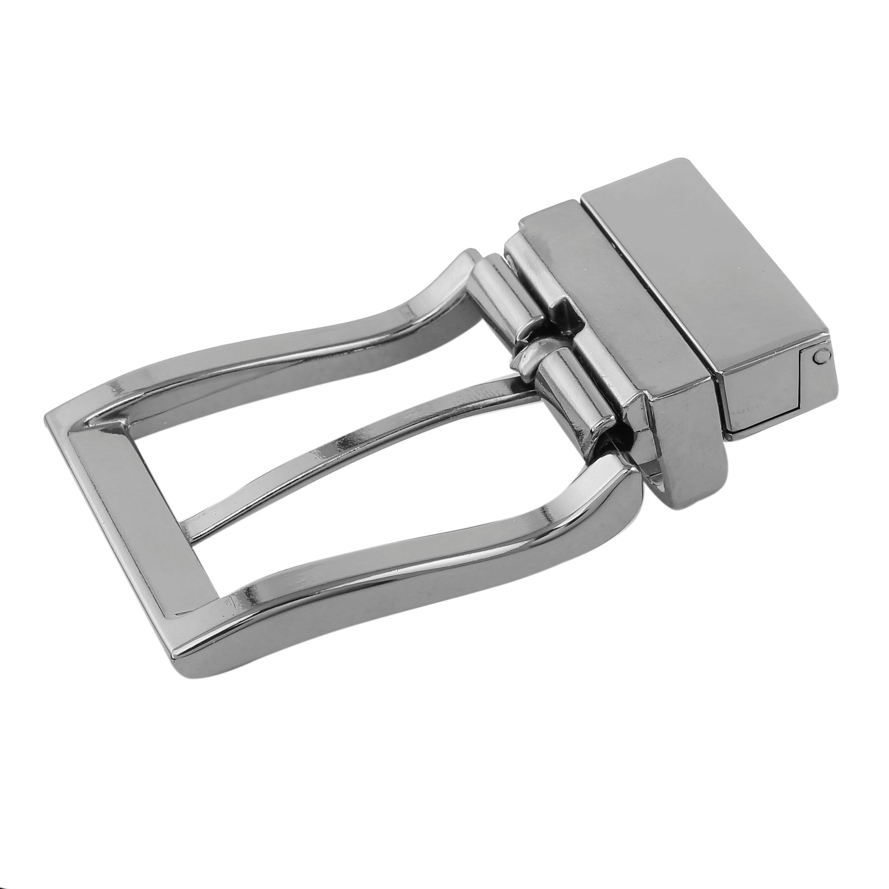 Bacca Bucci 35 MM Nickle Free Reversible-Clamp Belt-Buckle with Branding (Buckle only)