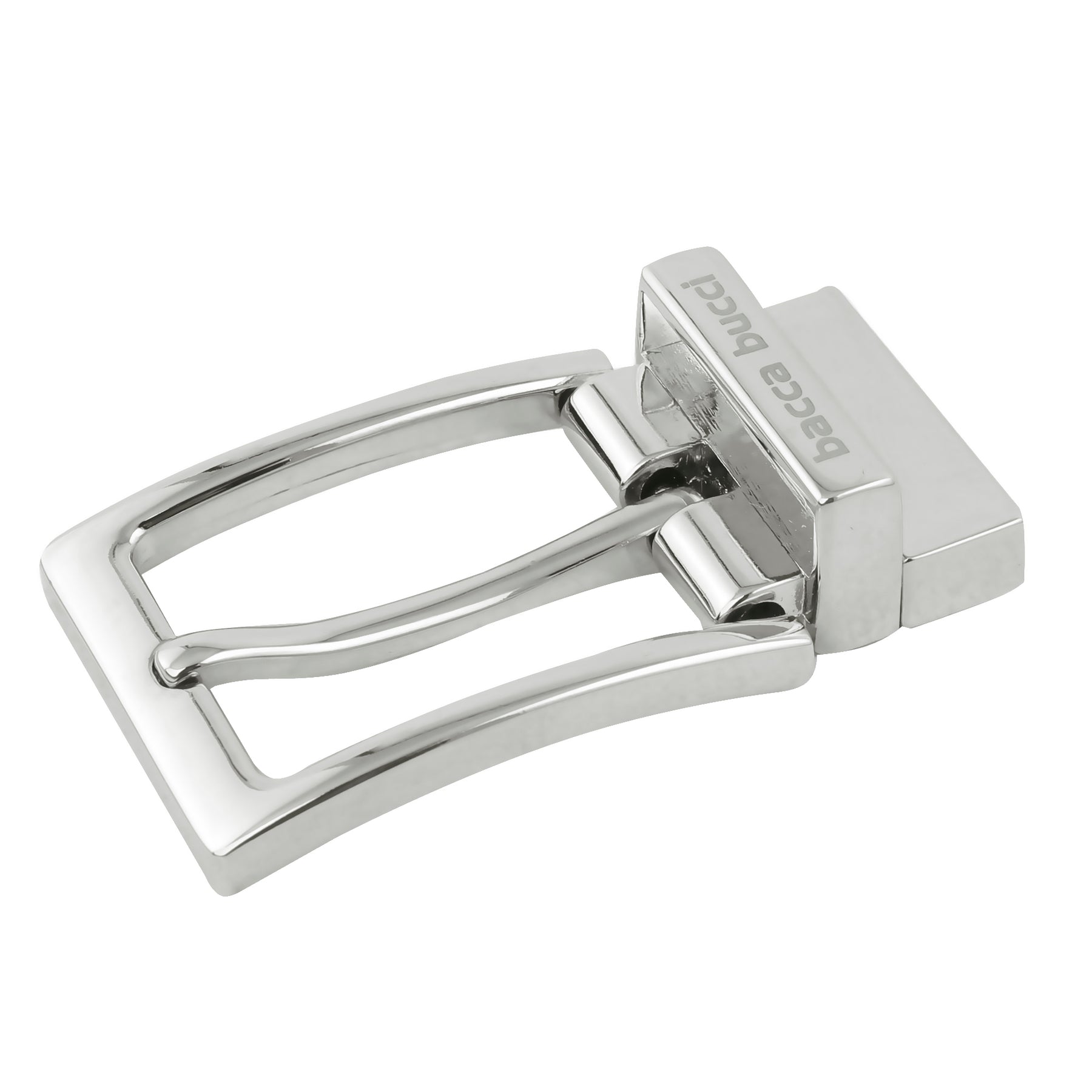 Bacca Bucci Men's 35MM Nickle-Free Reversible Clamp Belt Buckle with Branding