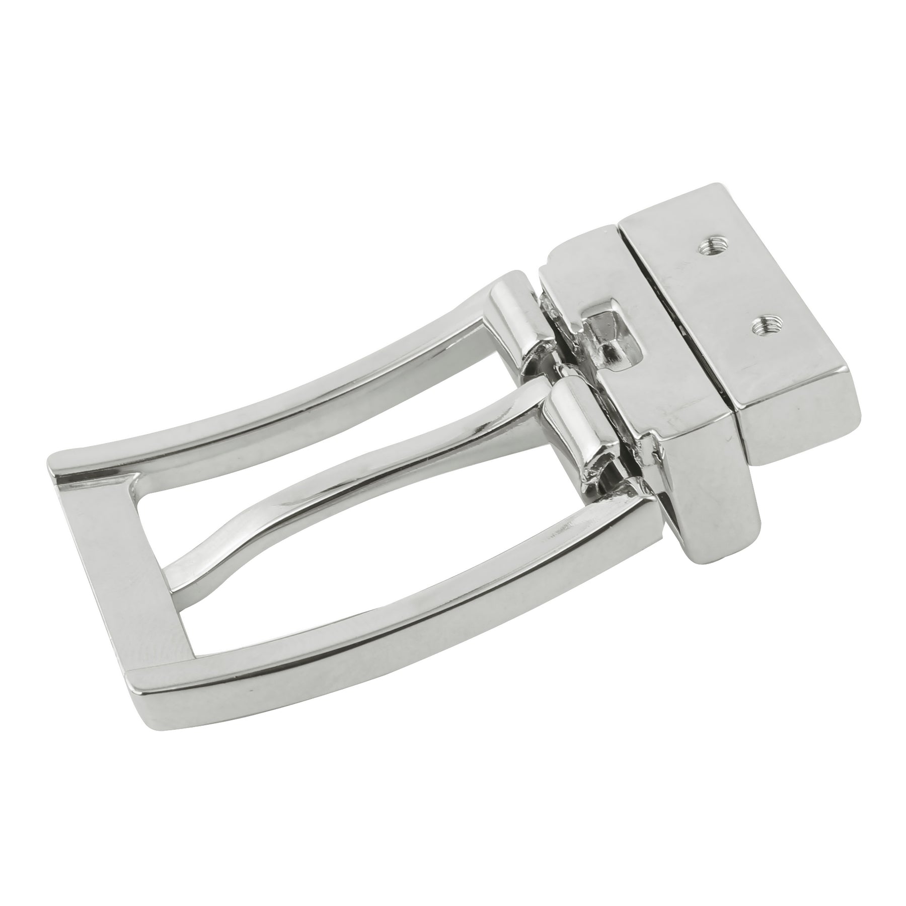 Bacca Bucci Men's 35MM Nickle-Free Reversible Clamp Belt Buckle with Branding