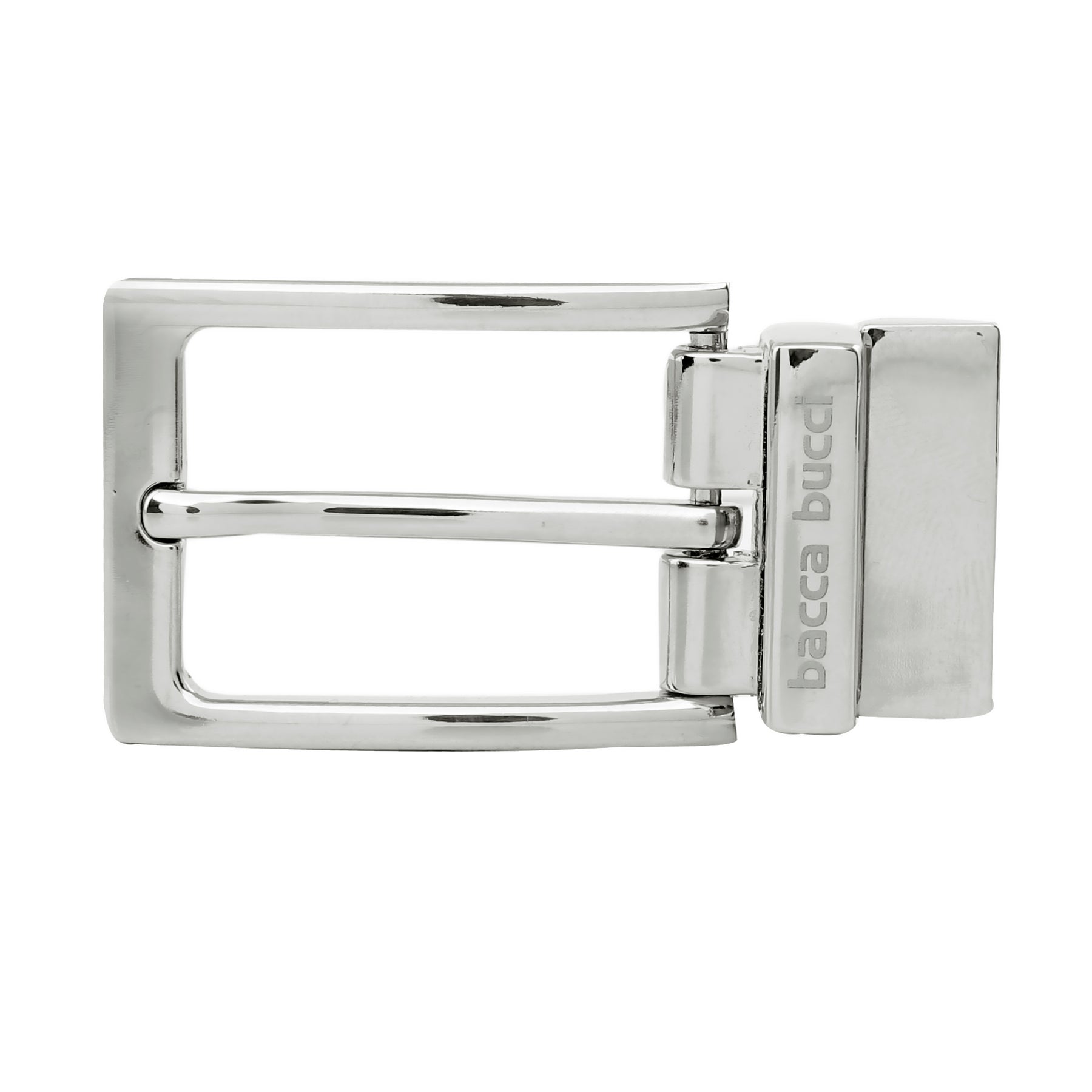Bacca Bucci Men's 35MM Nickle-Free Reversible Clamp Belt Buckle with Branding
