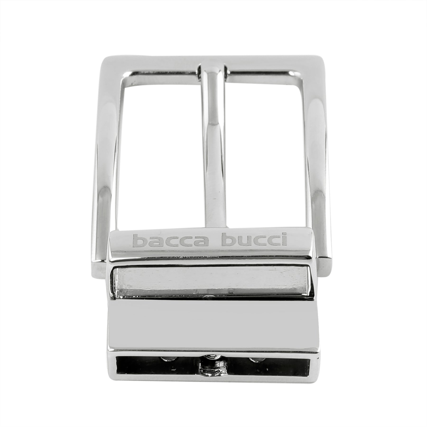 Bacca Bucci Men's 35MM Nickle-Free Reversible Clamp Belt Buckle with Branding