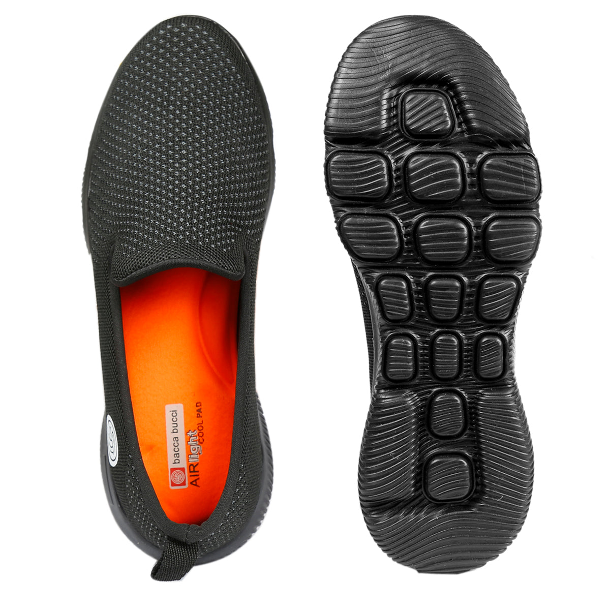 Bacca Bucci Men's WALKOLOGY Walking Slip-On Mesh Platform Air Cushion Shoes - Bacca Bucci