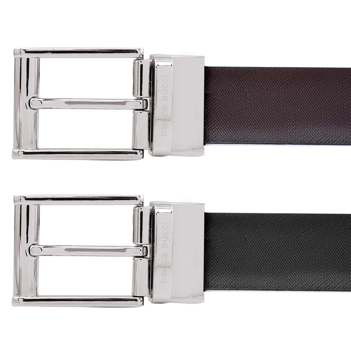 Bacca Bucci 35 MM Nickle Free Reversible-Clamp Belt-Buckle with Branding (Buckle only)