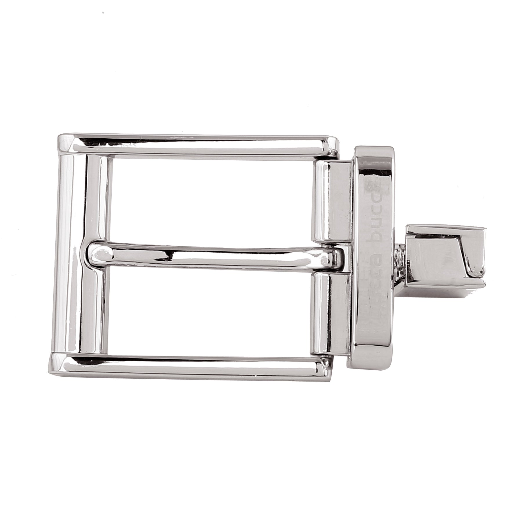 Bacca Bucci 35 MM Nickle Free Reversible-Clamp Belt-Buckle with Branding (Buckle only)