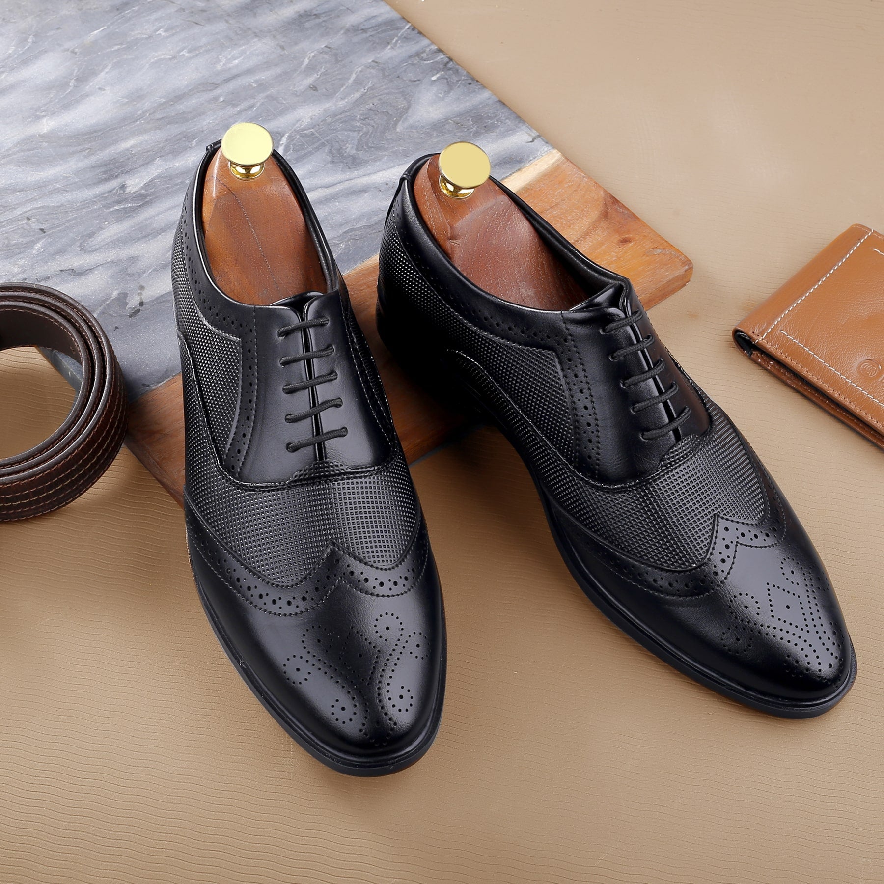 Black shoes office wear Clearance