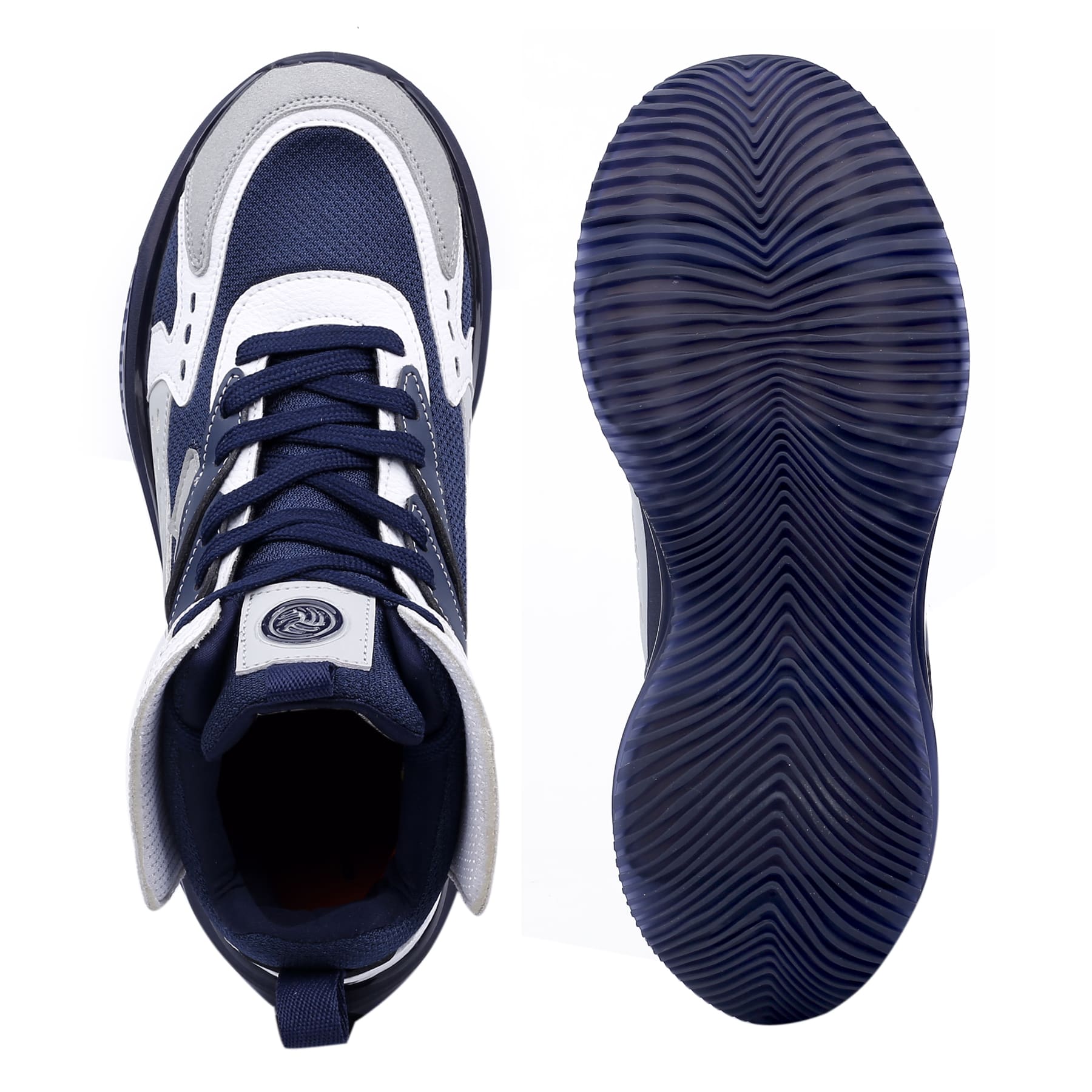 blue sneakers for men, blue sneakers, elevated sneakers for men, blue & white sneakers
