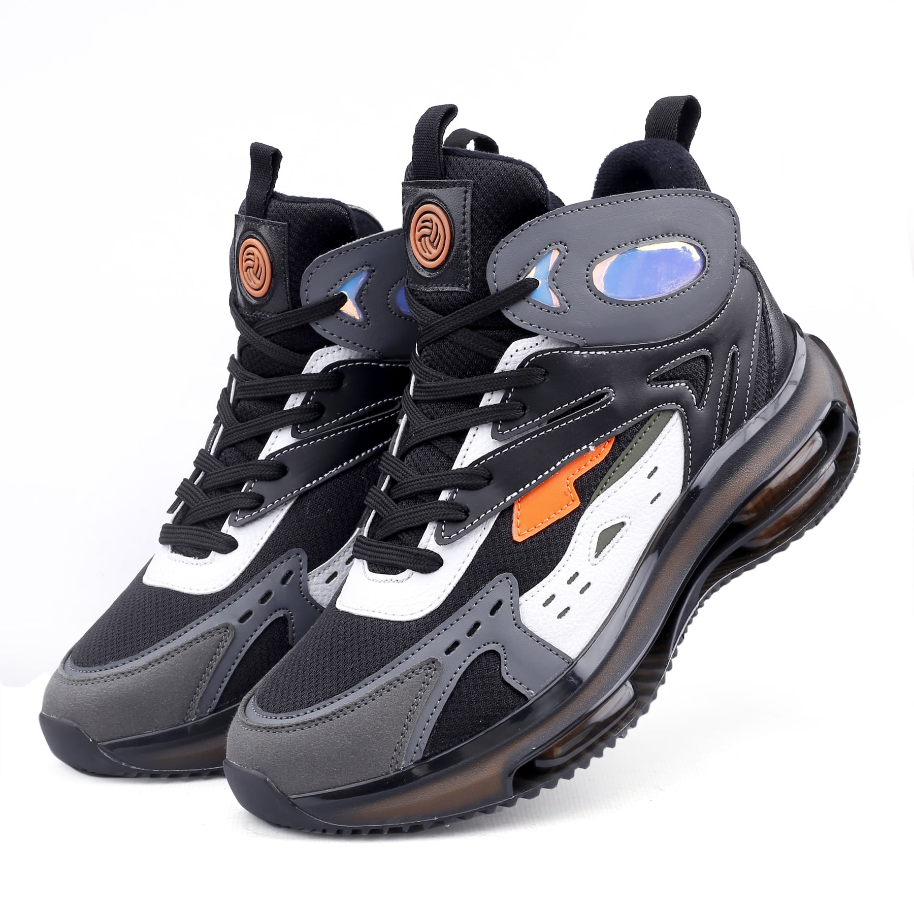 blue sneakers for men, blue sneakers, elevated sneakers for men, black & white sneakers for men