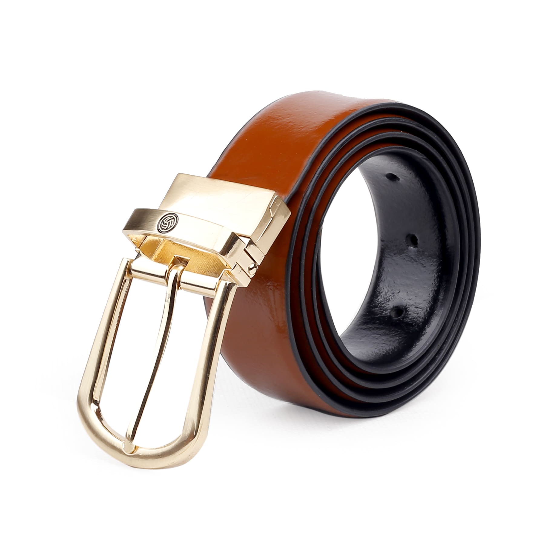 Bacca Bucci Reversible Leather Formal Dress Belts with a Stylish Finish and Nickel-Free Buckle