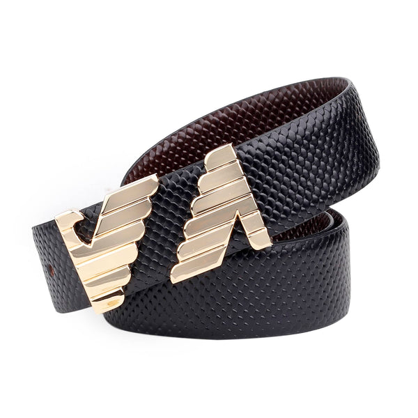 Bacca Bucci Genuine Leather Formal Dress Belts with a Stylish Finish and Nickel-Free Buckle