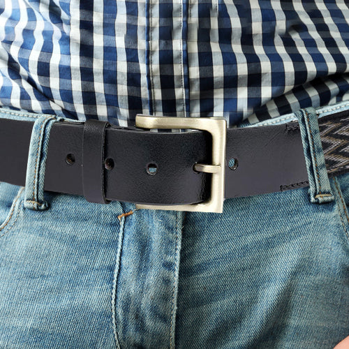 Bacca Bucci upgraded stretch genuine leather Loop belt for men - Bacca Bucci