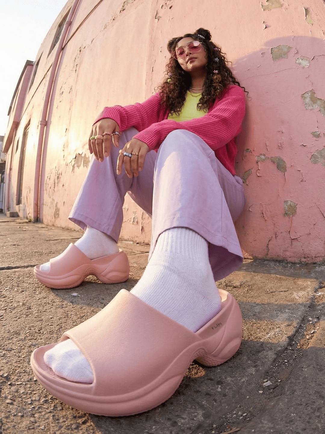 FLUFFY Chunky EVA Comfort Slides