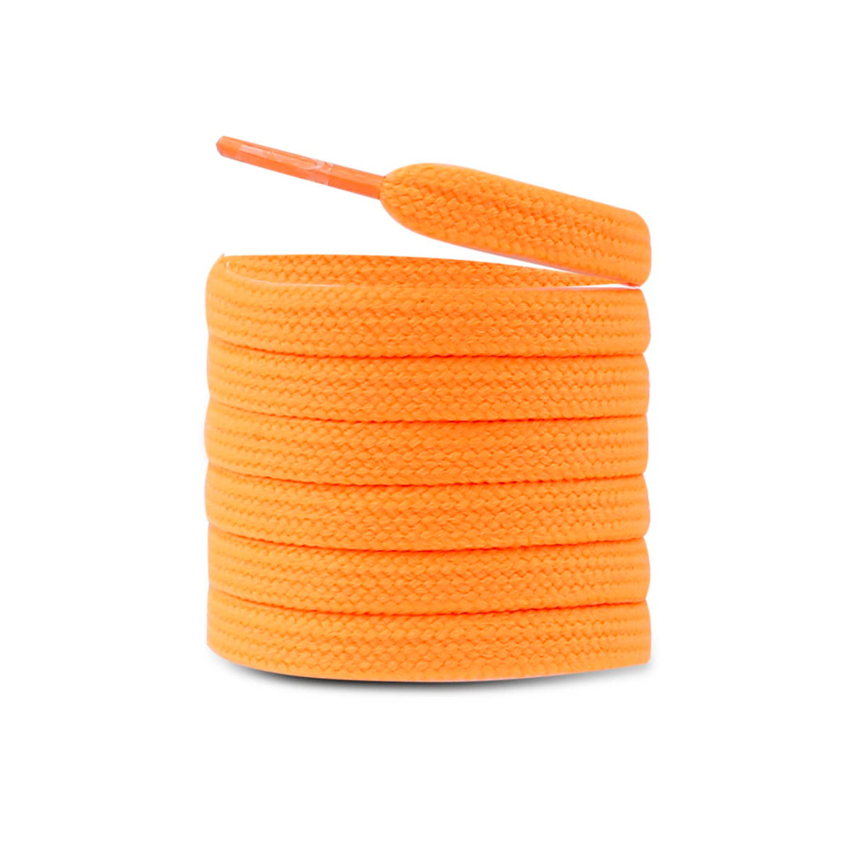 Bacca Bucci Sneaker Shoe Laces | Flat | Black-Orange (1 Pair)-Free Gift