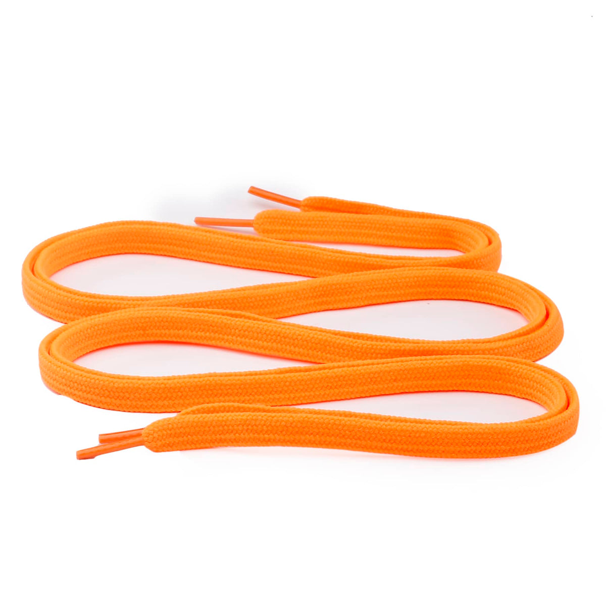 Bacca Bucci Sneaker Shoe Laces | Flat | Black-Orange (1 Pair)-Free Gift