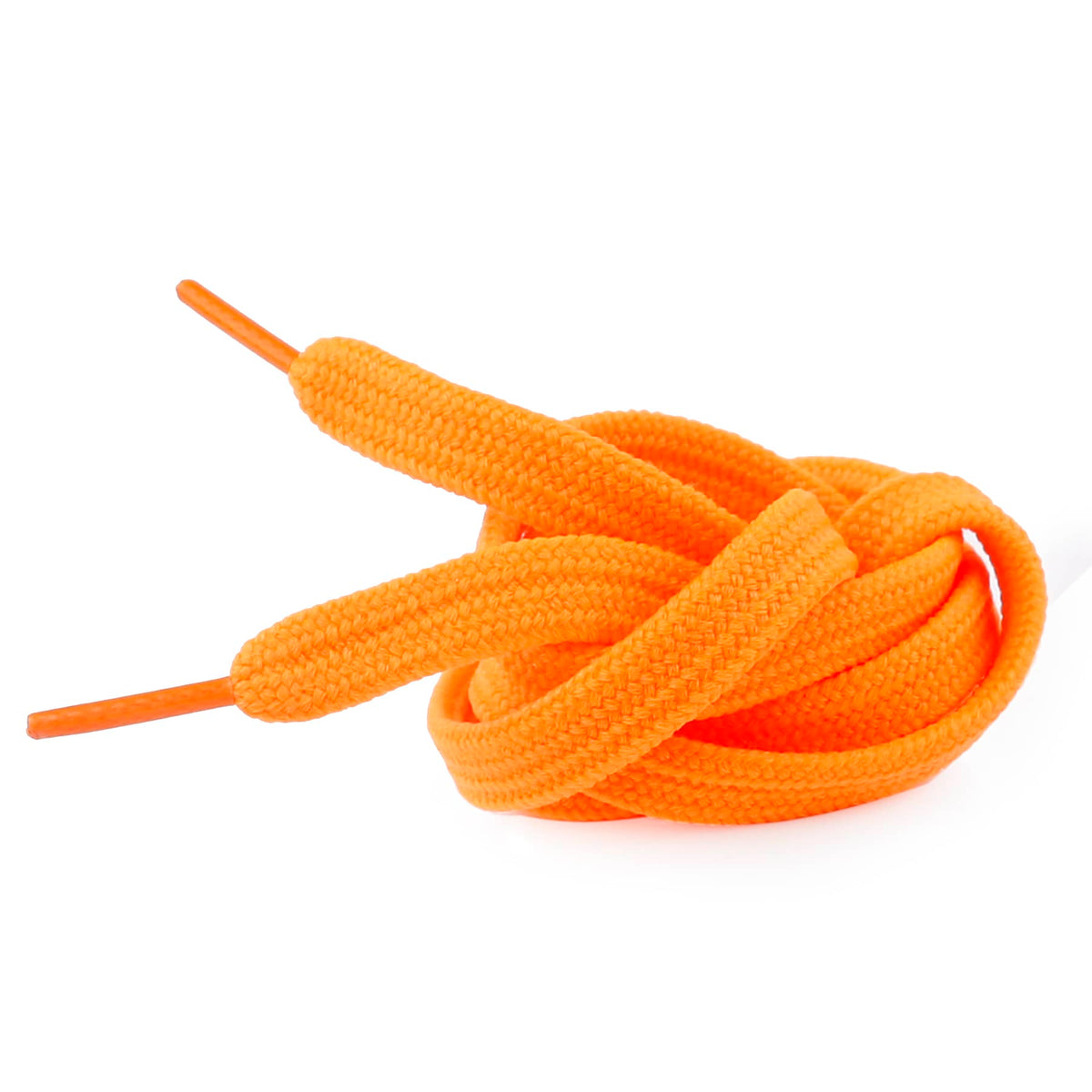 Bacca Bucci Sneaker Shoe Laces | Flat | Black-Orange (1 Pair)-Free Gift