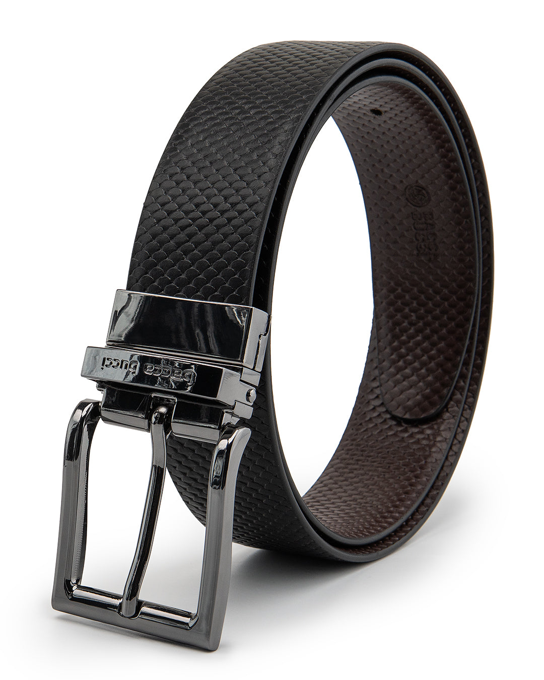Bacca Bucci Auto reversible dress belt with Genuine Leather