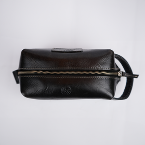 Genuine Leather Traveling toiletry Bag, Dopp Kit or Cosmetic Bag