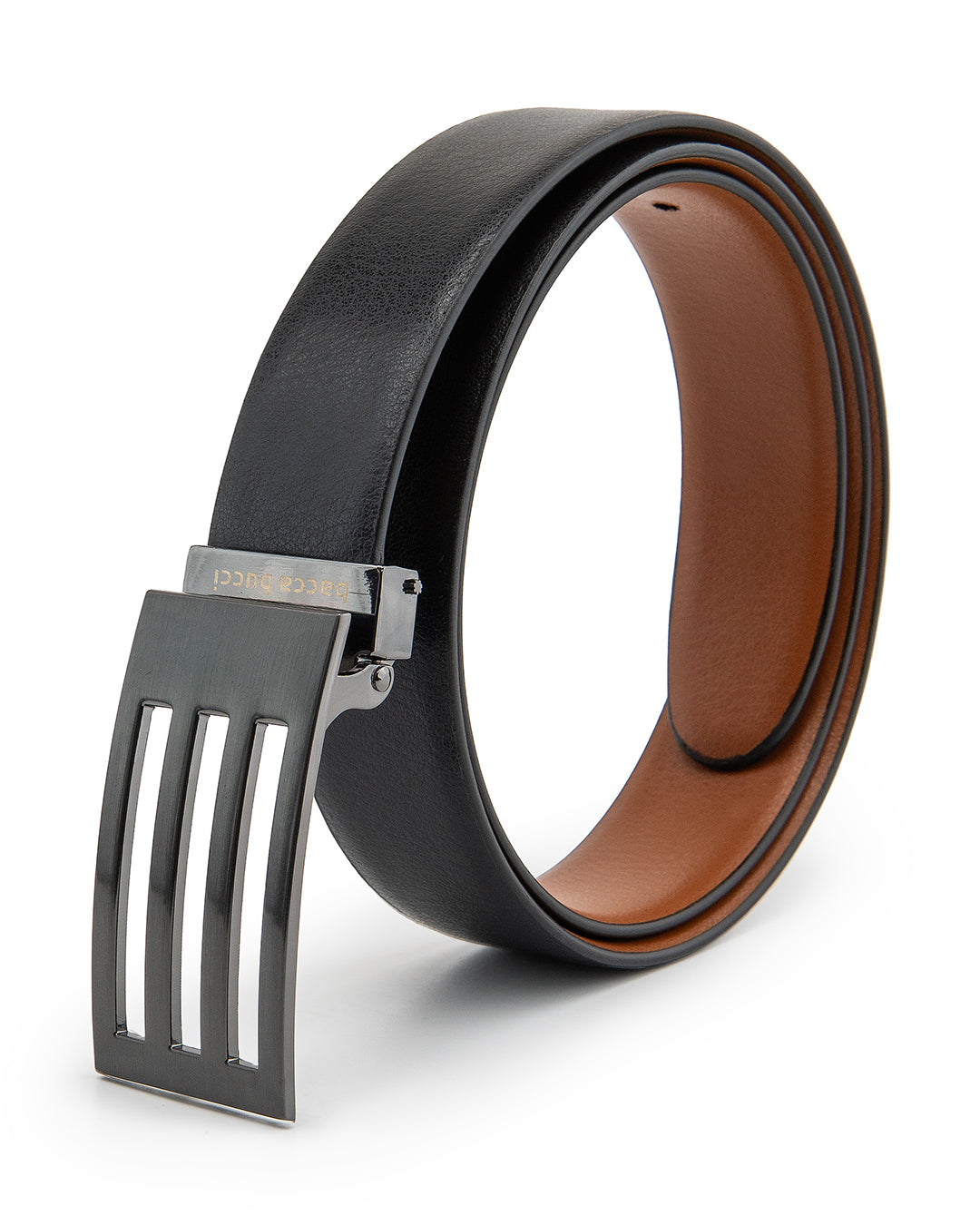 Bacca Bucci Reversible Dress belt with Genuine leather black & brown