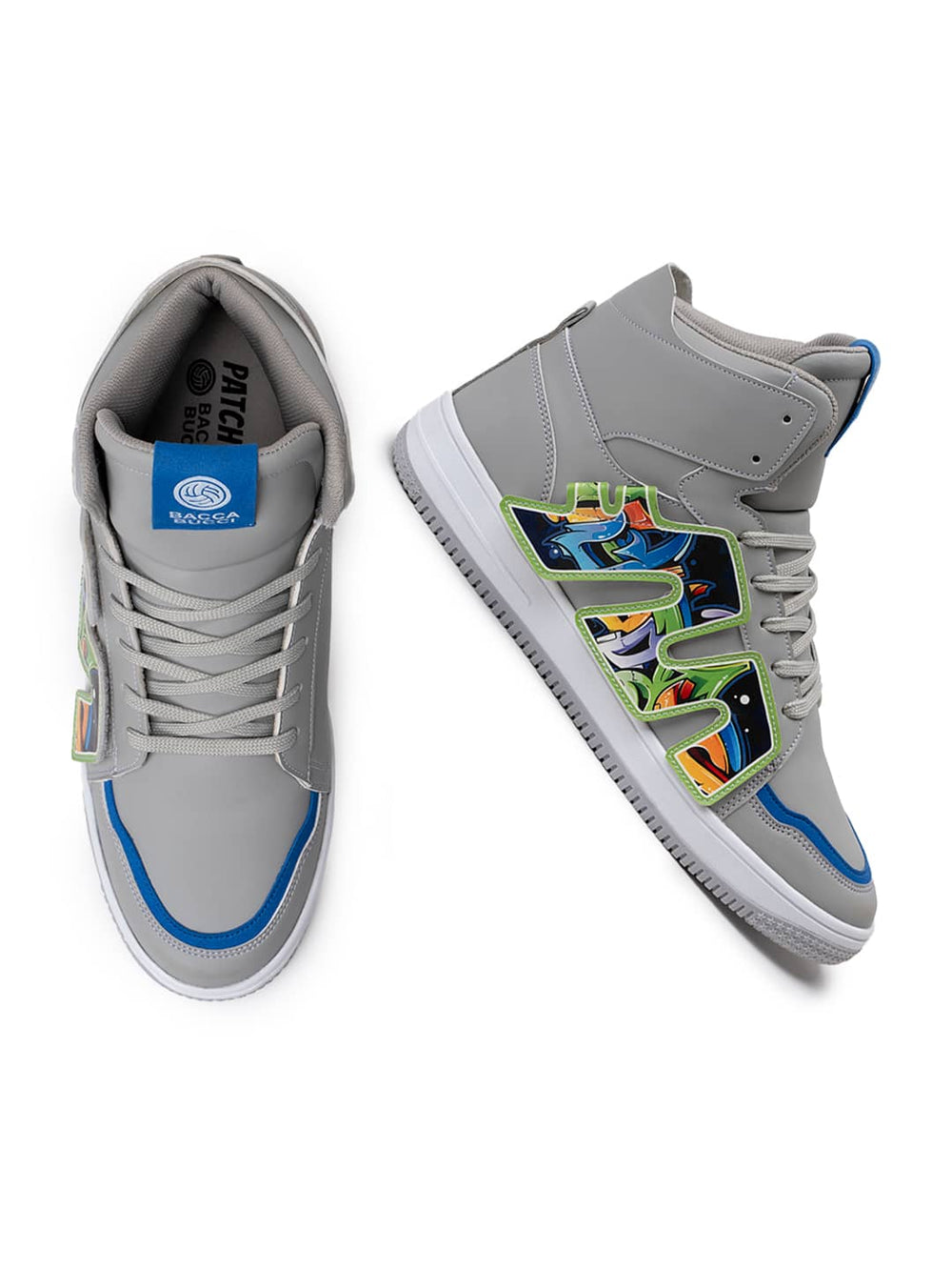 Bacca Bucci High Top Patch Play Men's Sneakers | Comfort & Urban Cool