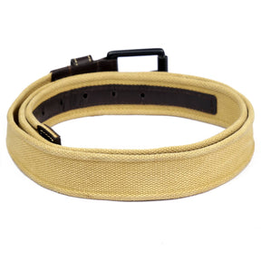 Bacca Bucci Water-Washed Canvas Belt with Genuine Leather Component