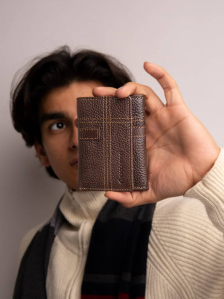 Bacca Bucci Trifold Leather Wallet for Teens & Gen Z