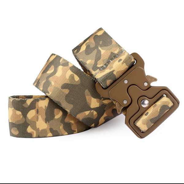 Bacca Bucci Recon Ranger Tactical Series: Robust Nylon Quick-Release Buckle Belt for Men, Ideal for Outdoor Adventures and Casual Wear