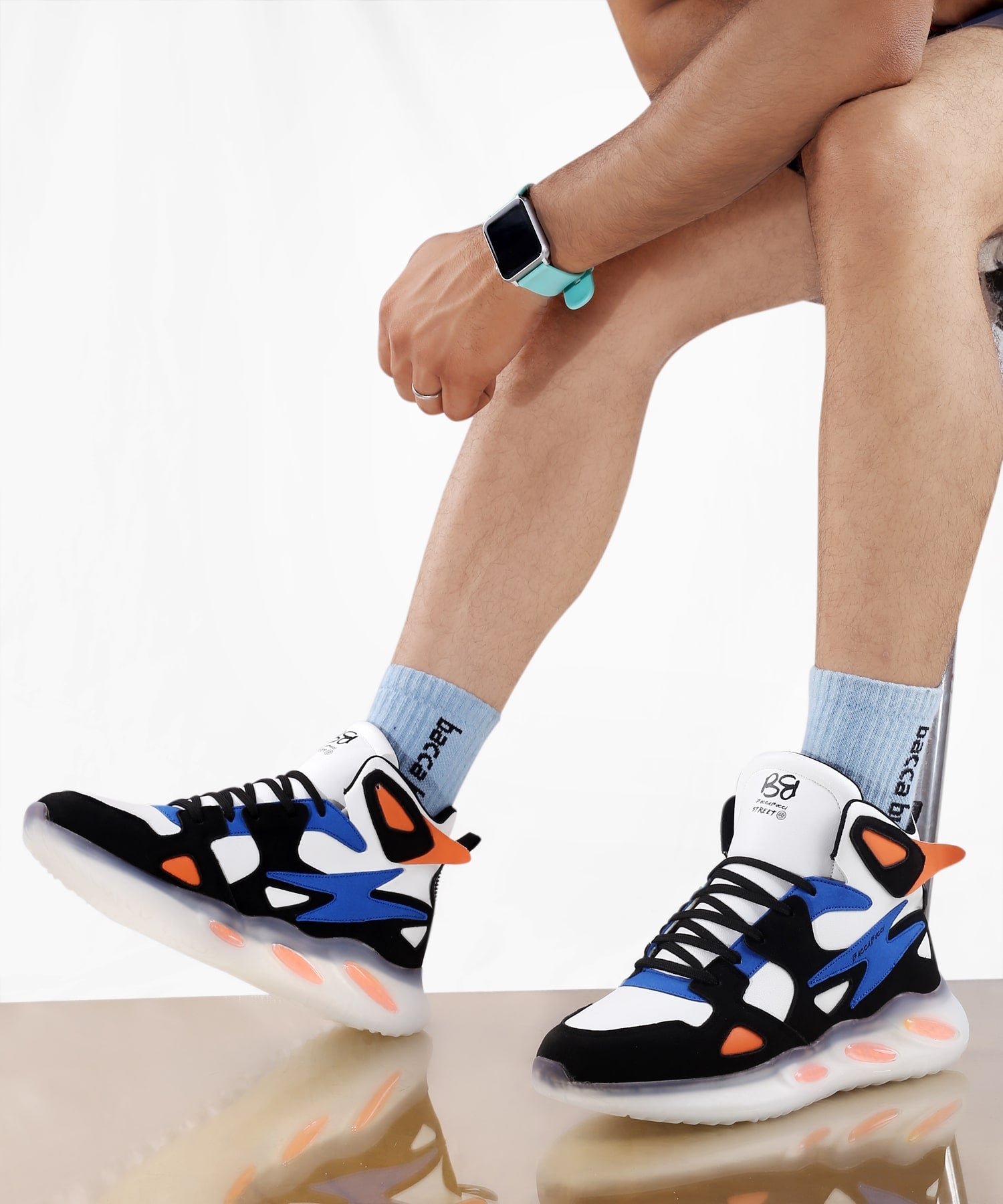 Bacca Bucci ATTITUDE Korean style High-top Streetwear Sneakers