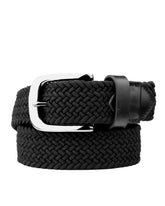 Bacca Bucci Men's Premium Elastic Braided Stretch Belt—Perfect for Golf, Casual, and Everyday Wear