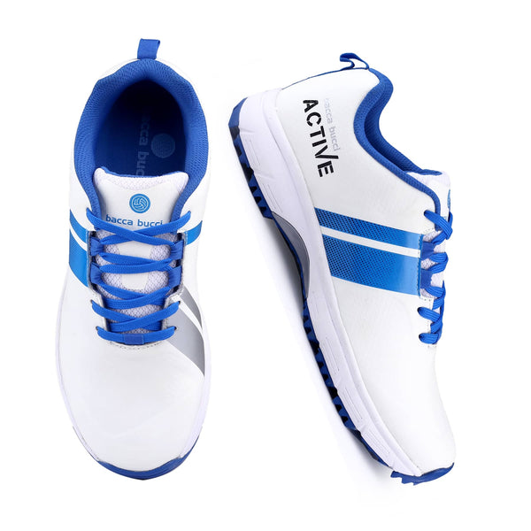 Bacca Bucci Century Runner Elite Performance Cricket Shoes – Dynamic Flex Tech, Superior Traction Grip, Breathable Agility Fit, High-Impact Shock Absorption, Professional Grade Sports Footwear for the Passionate Cricketer