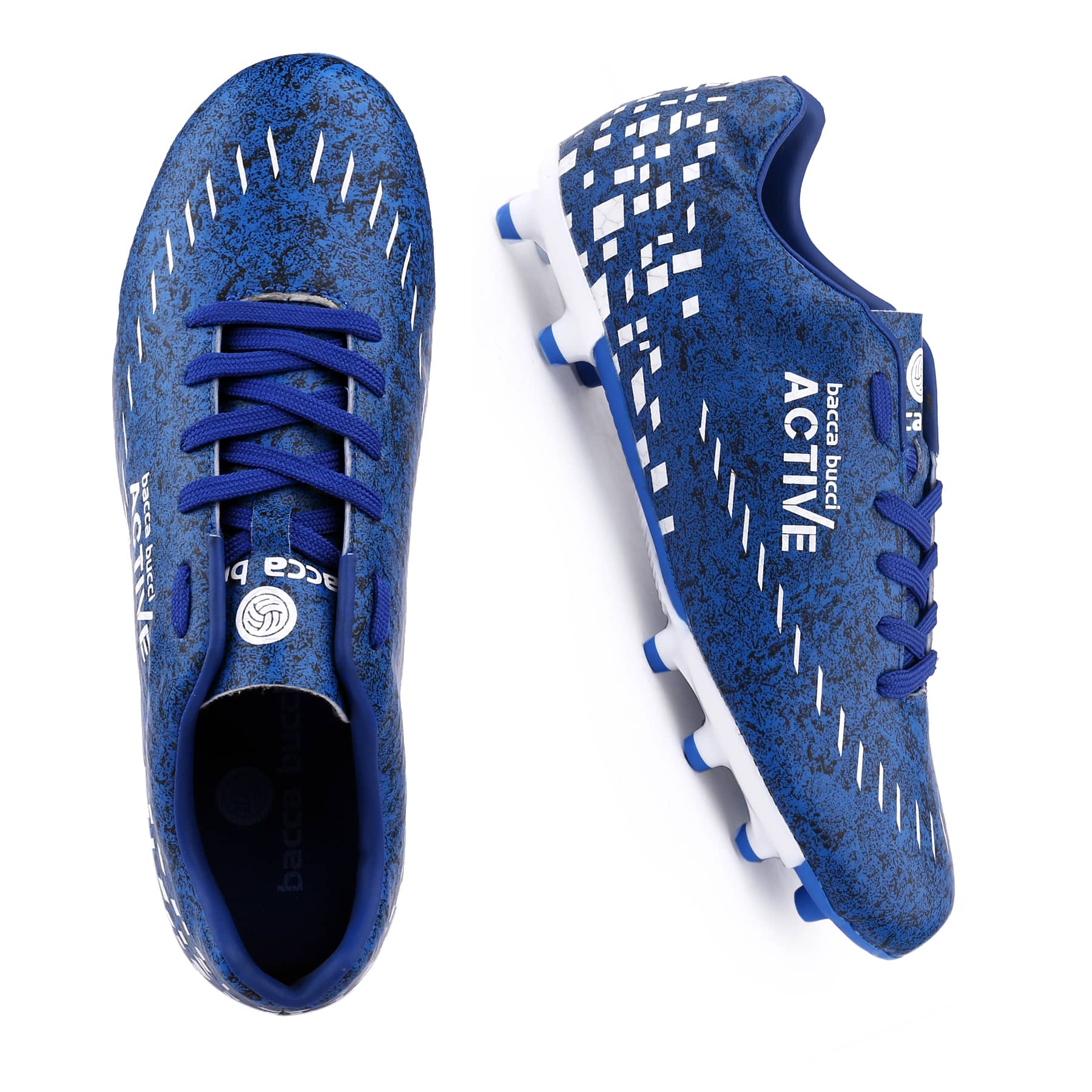 Bacca Bucci BluePulse Elite Series-Men's High-Performance Soccer Cleats with Enhanced Ball Control Texturing, Superior Traction Studs, and Dynamic Fit for Precision Play