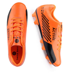 Bacca Bucci Orange Onslaught ZX380: High-Performance Outdoor Soccer Cleats with Superior Traction, Durable Synthetic Upper, and Agile Stud Configuration for Precision Play