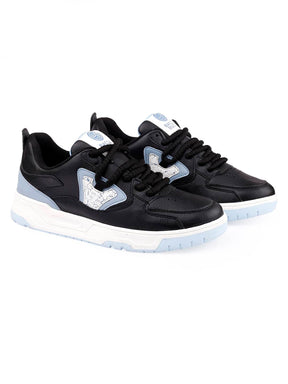 Bacca Bucci Stride Eclipse: Low-Top Flat-Sole Sneakers with Signature Thick Round Laces