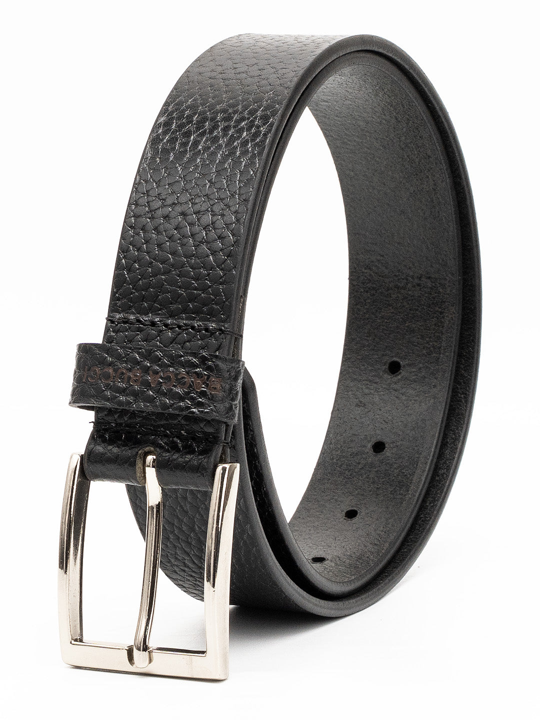 Bacca Bucci Textured Classic Pin Buckle Belt