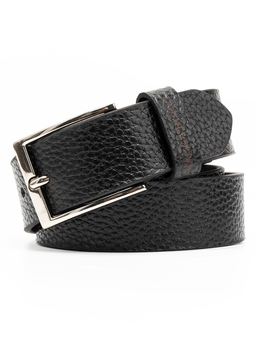 Bacca Bucci Textured Classic Pin Buckle Belt