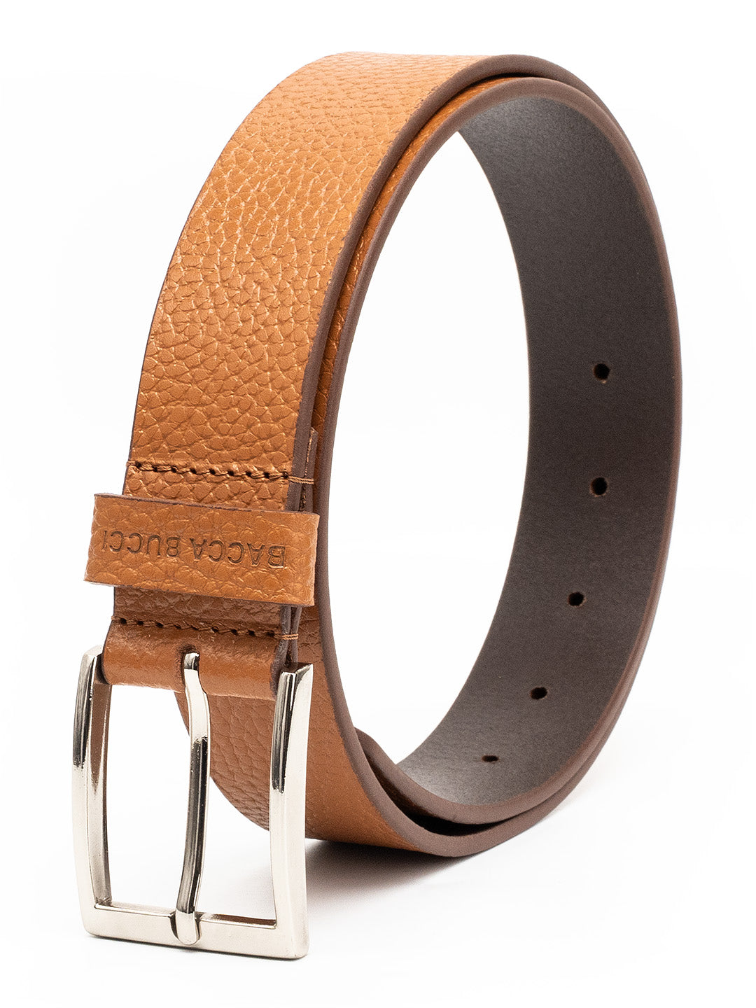 Bacca Bucci Textured Classic Pin Buckle Belt