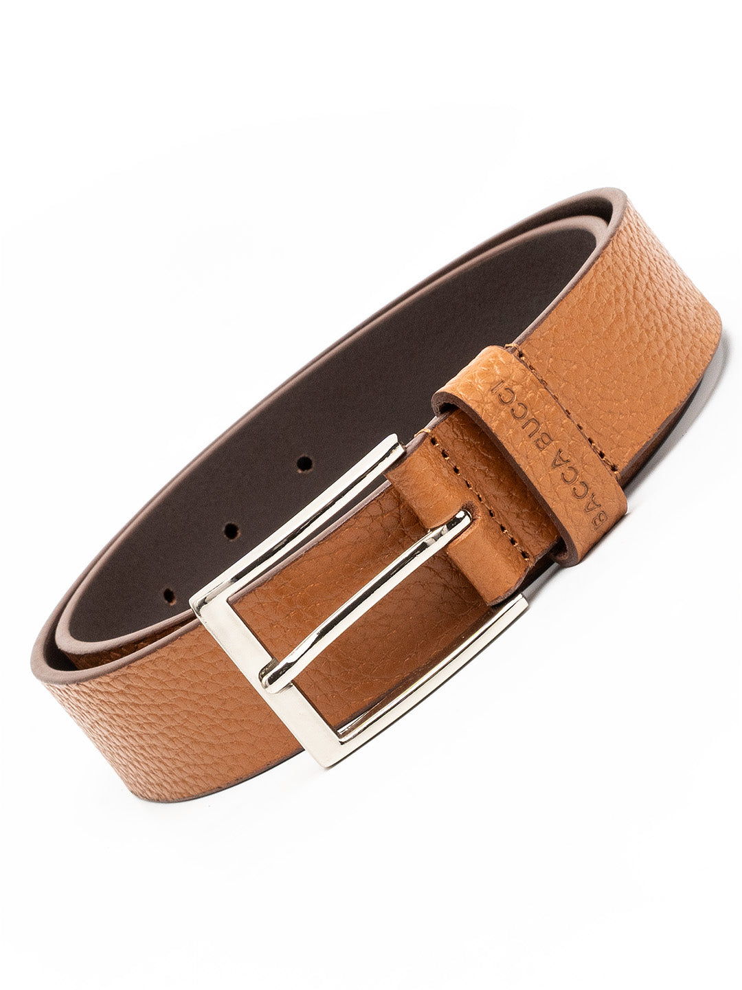 Bacca Bucci Textured Classic Pin Buckle Belt