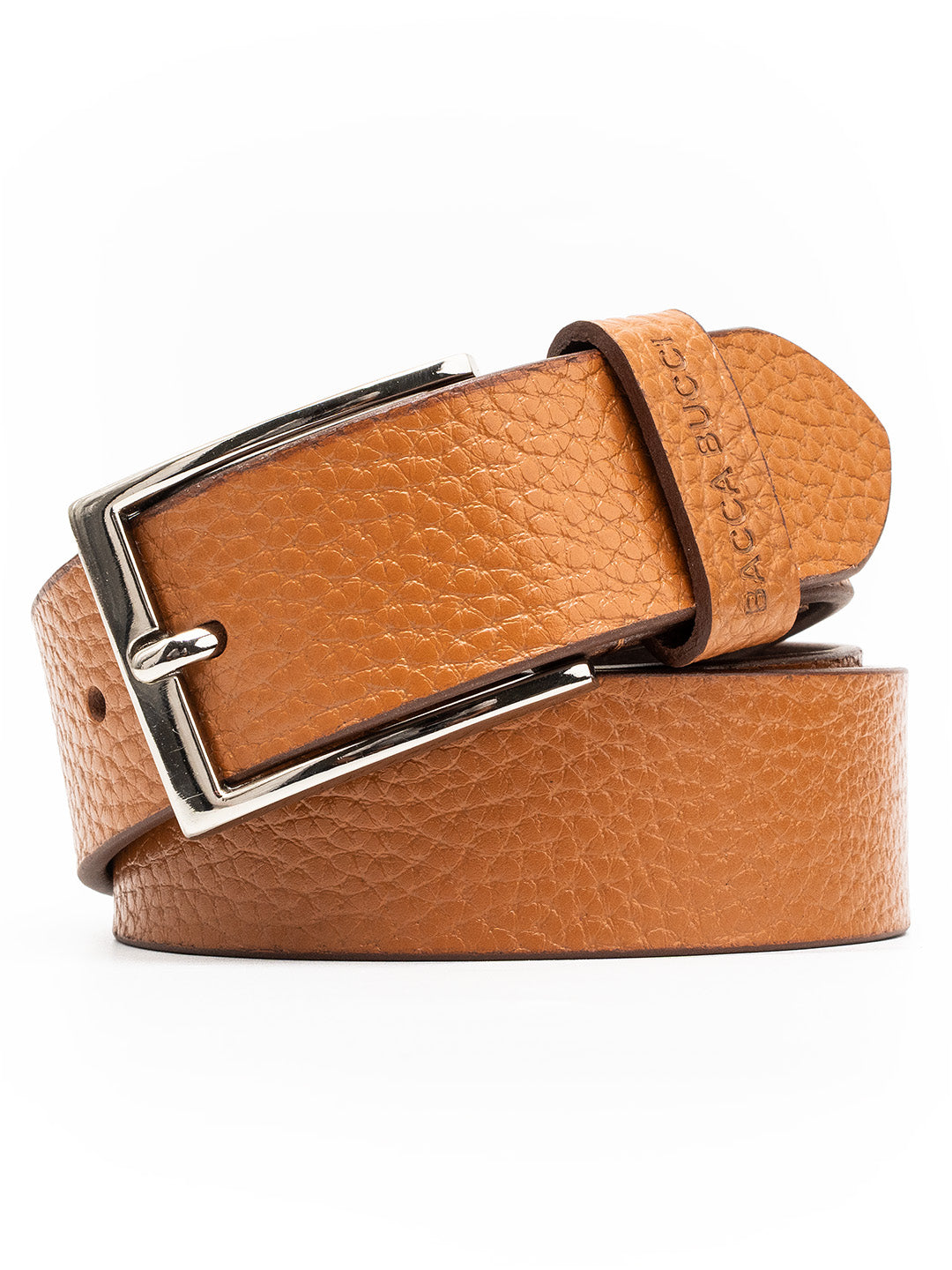 Bacca Bucci Textured Classic Pin Buckle Belt