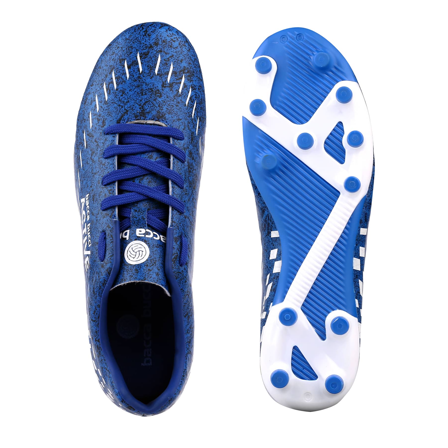 Bacca Bucci BluePulse Elite Series-Men's High-Performance Soccer Cleats with Enhanced Ball Control Texturing, Superior Traction Studs, and Dynamic Fit for Precision Play