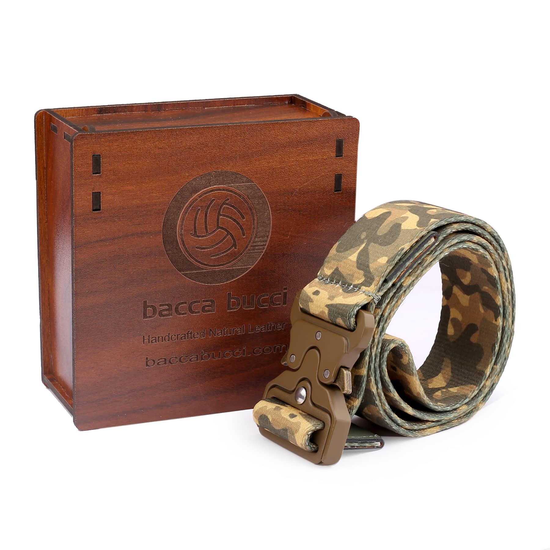 Bacca Bucci Recon Ranger Tactical Series: Robust Nylon Quick-Release Buckle Belt for Men, Ideal for Outdoor Adventures and Casual Wear