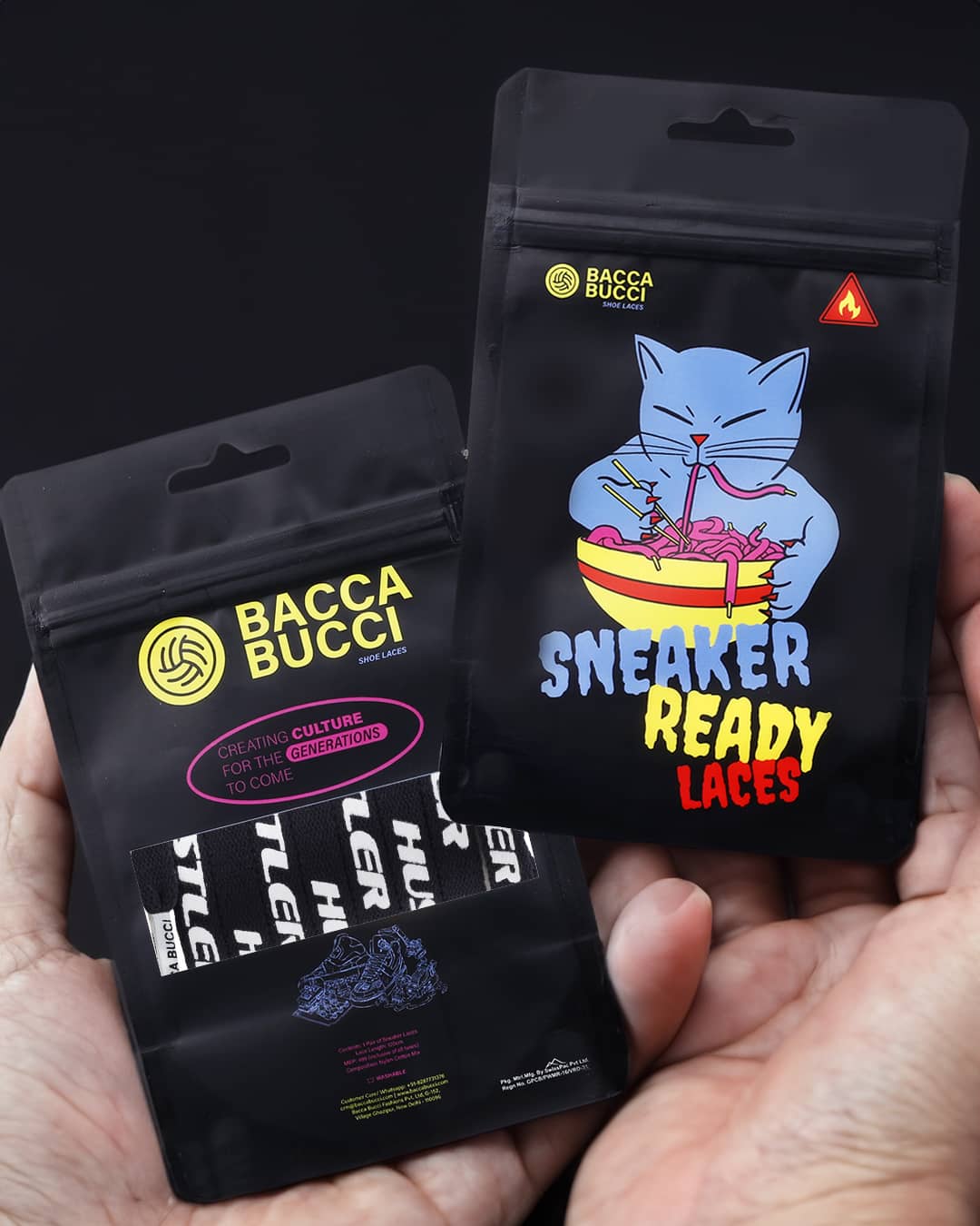 Bacca Bucci "HUSTLER" Sneaker Laces